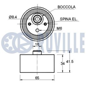 Achetez des Poulie renvoi / transmission, courroie de distribution de chez RUVILLE en ligne pour Strada Pick-up (278) à prix modérés