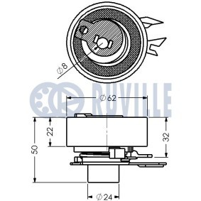 Achetez des Poulie renvoi / transmission, courroie de distribution de chez RUVILLE en ligne pour Strada Pick-up (278) à prix modérés