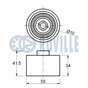 Achetez des Kit de galets, courroie crantée RUVILLE 5595350 à prix pour 34,28 €