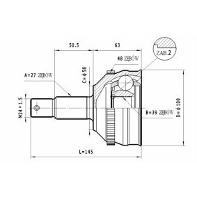 Achetez des Jeu de joints, arbre de transmission STATIM C.130 à prix pour 30,61 €