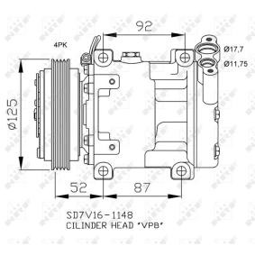 Comprar Compresor, aire acondicionado de NRF 32743 a bajo precio de 212,34 €