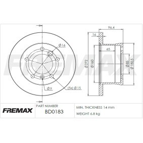 Bremsscheibe von FREMAX