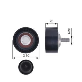 Achetez des Galet enrouleur de courroie d'accessoire GATES T36384 à prix pour 39,76 €