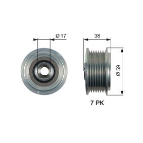 Achetez des Poulie roue libre, alternateur GATES OAP7169 à prix pour 75,54 €