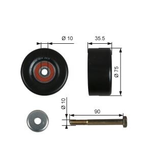 Umlenk- / Führungsrolle, Keilrippenriemen T36357