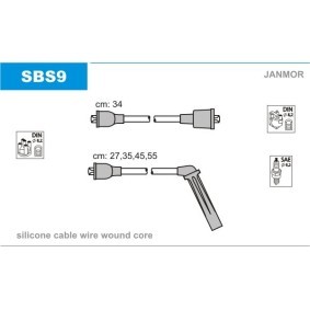 Compre Jogo de cabos de ignição da JANMOR SBS9 a um preço baixo por 26,80 €