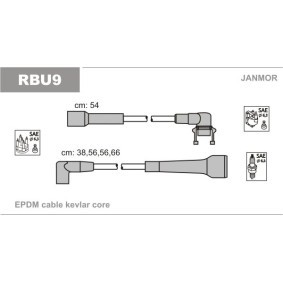 Compre Jogo de cabos de ignição da JANMOR RBU9 a um preço baixo por 16,85 €