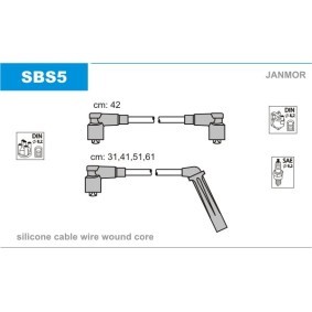 Compre Jogo de cabos de ignição da JANMOR SBS5 a um preço baixo por 51,69 €