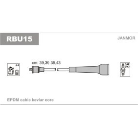 Compre Jogo de cabos de ignição da JANMOR RBU15 a um preço baixo por 12,70 €