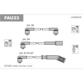 Compre Jogo de cabos de ignição da JANMOR FAU33 a um preço baixo por 20,08 €