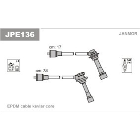 Compre Jogo de cabos de ignição da JANMOR JPE136 a um preço baixo por 15,08 €