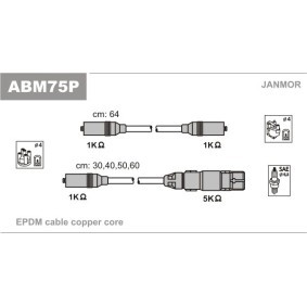 Compre Jogo de cabos de ignição da JANMOR ABM75P a um preço baixo por 28,62 €