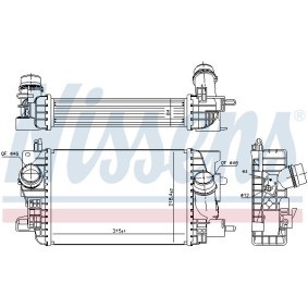 Köp Intercooler av NISSENS 96398 till det låga priset 3372,31 kr
