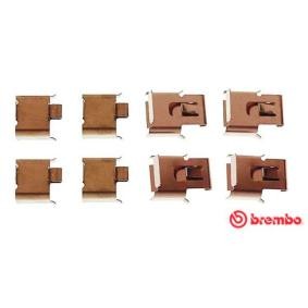 Köp Monteringssats, bromsbelägg av BREMBO A 02 284 till det låga priset 387,81 kr