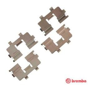 Køb Monteringssæt til bremseklodser af BREMBO A 02 287 til den lave pris 109,17 DKK
