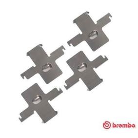 Køb Monteringssæt til bremseklodser af BREMBO A 02 290 til den lave pris 82,96 DKK