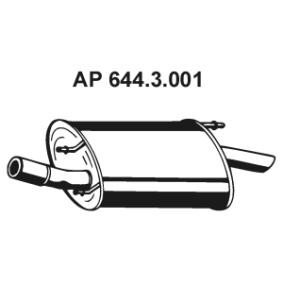 Endschalldämpfer 644.3.001 von EBERSPÄCHER günstig für 56,17 € online kaufen