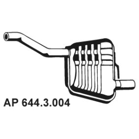 Endschalldämpfer 644.3.004 von EBERSPÄCHER günstig für 62,47 € online kaufen