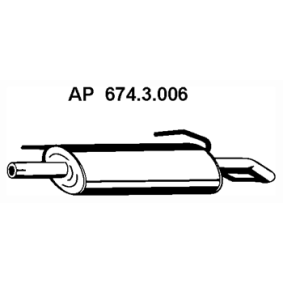 Endschalldämpfer 674.3.006 von EBERSPÄCHER günstig für 54,43 € online kaufen