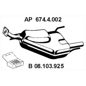 Endschalldämpfer 674.4.002 von EBERSPÄCHER günstig für 88,26 € online kaufen