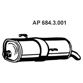 Endschalldämpfer 684.3.001 von EBERSPÄCHER günstig für 55,02 € online kaufen