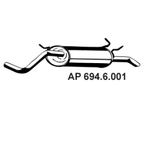 Endschalldämpfer 694.6.001 von EBERSPÄCHER günstig für 61,80 € online kaufen