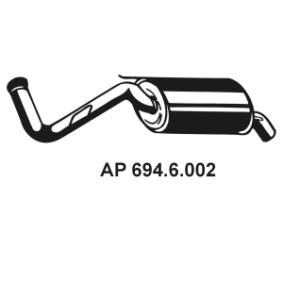 Endschalldämpfer 694.6.002 von EBERSPÄCHER günstig für 53,22 € online kaufen
