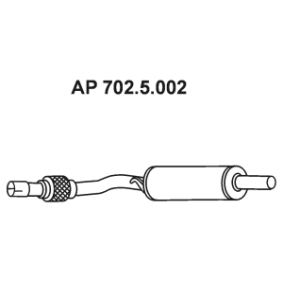 Köp Främre ljuddämpare av EBERSPÄCHER 702.5.002 till det låga priset 915,69 kr