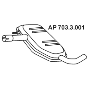 Köp Mittenljuddämpare av EBERSPÄCHER 703.3.001 till det låga priset 1045,49 kr