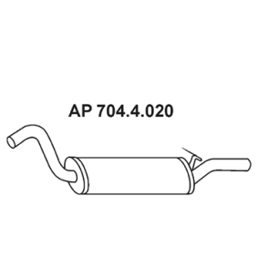Endschalldämpfer 704.4.020 von EBERSPÄCHER günstig für 60,43 € online kaufen