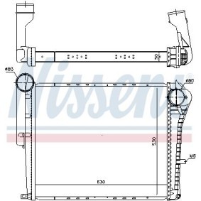 Köp Intercooler av NISSENS 97073 till det låga priset 17746,21 kr