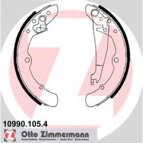 Comprar Juego de zapatas de frenos de ZIMMERMANN 10990.105.4 a bajo precio de 84,26 €