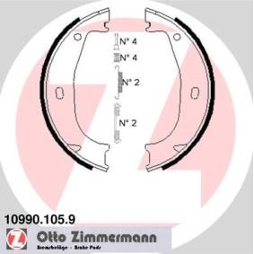 Kjøp Bremseskosett, håndbrems av ZIMMERMANN 10990.105.9 til den lave prisen 447,06 NOK