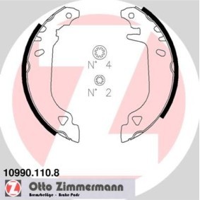 Comprar Juego de zapatas de frenos de ZIMMERMANN 10990.110.8 a bajo precio de 19,42 €