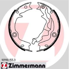 Køb Bremsebakkesæt, parkeringsbremse af ZIMMERMANN 10990.155.3 til den lave pris 394,19 DKK