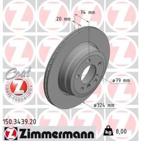 Acquista Disco freno da ZIMMERMANN 150.3439.20 a buon mercato per soli 155,31 €