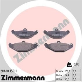 Comprar Juego de pastillas de freno de ZIMMERMANN 20410.150.1 a bajo precio de 84,46 €
