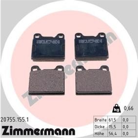 Comprar Juego de pastillas de freno de ZIMMERMANN 20755.155.1 a bajo precio de 30,39 €