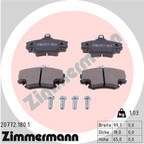 Comprar Juego de pastillas de freno de ZIMMERMANN 20772.180.1 a bajo precio de 37,44 €