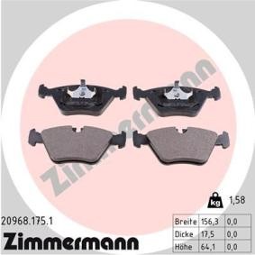 Comprar Juego de pastillas de freno de ZIMMERMANN 20968.175.1 a bajo precio de 37,10 €