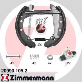 Comprar Kit frenos, disco de tambor de ZIMMERMANN 20990.105.2 a bajo precio de 97,03 €