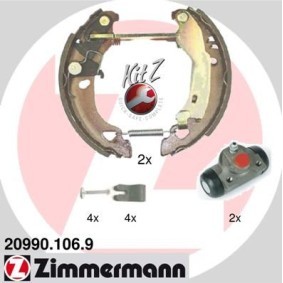 Comprar Kit frenos, disco de tambor de ZIMMERMANN 20990.106.9 a bajo precio de 226,99 €