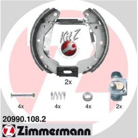 Comprar Kit frenos, disco de tambor de ZIMMERMANN 20990.108.2 a bajo precio de 98,20 €