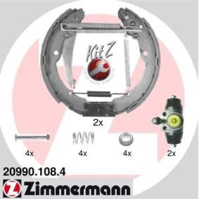 Comprar Kit frenos, disco de tambor de ZIMMERMANN 20990.108.4 a bajo precio de 116,85 €