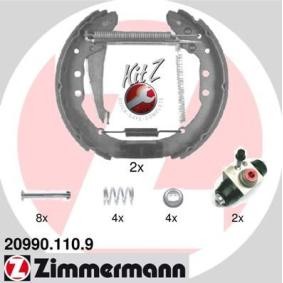 Comprar Kit frenos, disco de tambor de ZIMMERMANN 20990.110.9 a bajo precio de 113,61 €