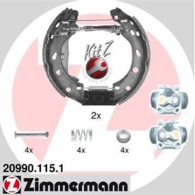 Comprar Kit frenos, disco de tambor de ZIMMERMANN 20990.115.1 a bajo precio de 316,45 €