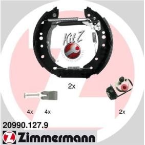 Køb Bremsesæt, trommelbremser af ZIMMERMANN 20990.127.9 til den lave pris 1183,42 DKK