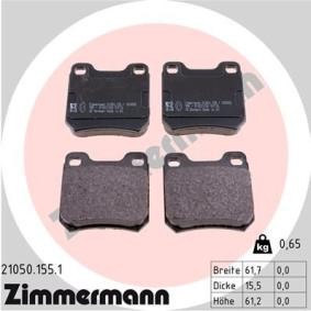 Comprar Juego de pastillas de freno de ZIMMERMANN 21050.155.1 a bajo precio de 25,48 €