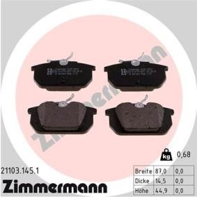 Köp Bromsbelägg av ZIMMERMANN 21103.145.1 till det låga priset 391,83 kr