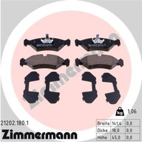 Bremsbeläge von ZIMMERMANN